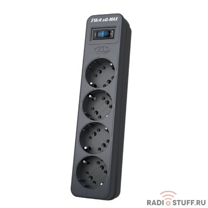 ZIS Сетевой фильтр Pilot sG max 1.8m {5 розеток GP с заземлением, 3300 Вт}